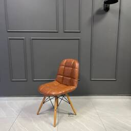 Chair - Dining Chairs Metal Framed Wooden Legs For Living Room Leather Velvet - thumbnail 3