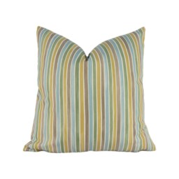 Sanderson/Emma Bridgewater - Polka Stripe Light Green Duck Egg Cushion Cover Throw Pillow Designer Home Decor - thumbnail 1