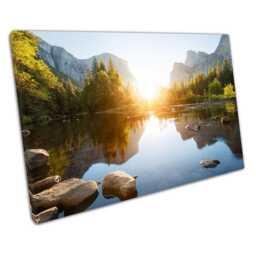 Yosemite Valley Sunrise Canvas Wall Art Print For Home Office D??cor - thumbnail 1