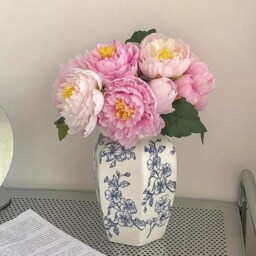 Handmade Chinese Blue & White Porcelain Vase Retro Home Decor - thumbnail 2