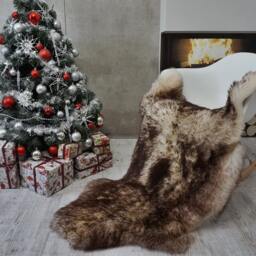 Sheepskin Mouflon Throw Genuine Leather Sheep Skin Decorative Rug 50'' X 30 - thumbnail 3