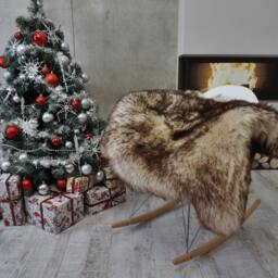 Sheepskin Mouflon Throw Genuine Leather Sheep Skin Decorative Rug 50'' X 30 - thumbnail 2