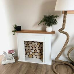 Handmade Wooden Fireplace Mantel - Original Farmhouse & Hampton Home Decor - thumbnail 2