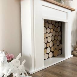Handmade Wooden Fireplace Mantel - Original Farmhouse & Hampton Home Decor - thumbnail 3