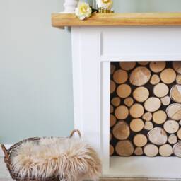 Handmade Wooden Fireplace Mantel - Original Farmhouse & Hampton Home Decor - thumbnail 4