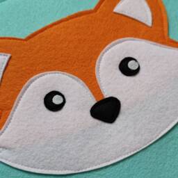 Felt Fox Quiet Book Page Montessori Peek-A-Boo Toy - thumbnail 4