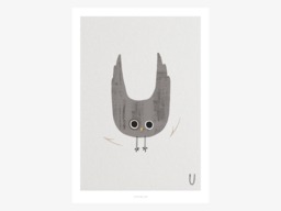 Poster Mural/Abc Kids U Poster, Animal Alphabet, Letters, Children's Room Wall Decoration Room, Art Print, As A Gift - thumbnail 1