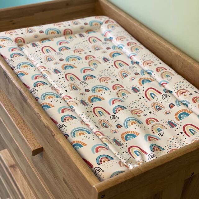 Rainbow Baby Changing Mat, Change Mat, Baby Mat - image 1