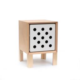 Modern Birch Plywood Nightstand Nordic Bedside Table With 2 Drawers - thumbnail 2