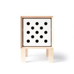 Modern Birch Plywood Nightstand Nordic Bedside Table With 2 Drawers - thumbnail 3