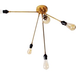 Flush Mount - Splintered Articulating Ceiling Light Dining Room Living Bedroom Lighting - thumbnail 2