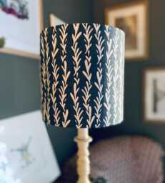 Handmade Coastal Drum Lampshade Cosy Cottage Style - thumbnail 1