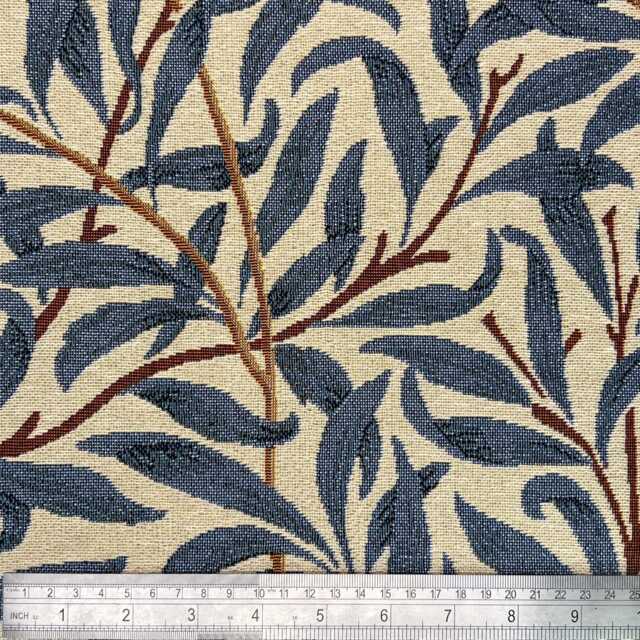 Custom Made William Morris Willow Bough Azure Blackout/Lining Curtains 3 - image 1
