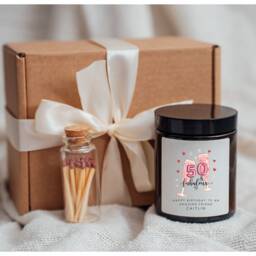 Friend 50Th Birthday Candle Gift Set Box Gifts Present Friends - thumbnail 3