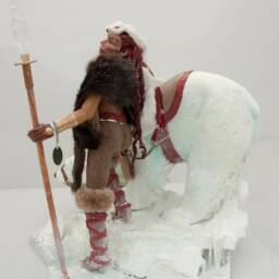 Snow Queen - Viking Warrior With Polar Bear Original Sculpture By Ken Fedoruk - thumbnail 4