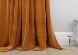 Extra Wide Long Pinch Pleat Lined Curtains Thick Plush Velvet Made To Measure Handmade in The UK Customizable Dimensions 19 Colors - thumbnail 3
