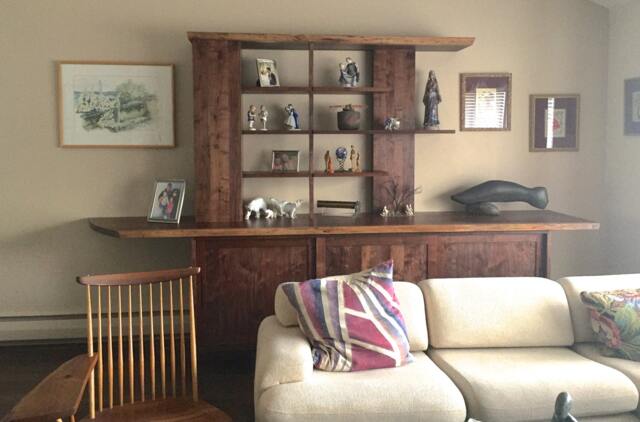 Natural Edge Walnut Storage Cabinet - image 1