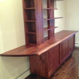 Natural Edge Walnut Storage Cabinet - thumbnail 4