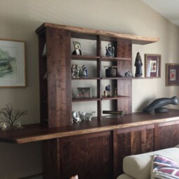 Natural Edge Walnut Storage Cabinet - thumbnail 2