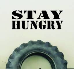 Gym Decor Ideas, Design, Wall Decal, Fitness Stay Hungry Wall Sticker - thumbnail 1