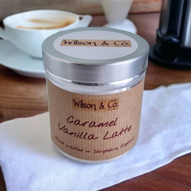 Caramel Vanilla Latte Scented Candle Autumn Coffee Candle 230G - image 1