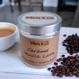 Caramel Vanilla Latte Scented Candle Autumn Coffee Candle 230G - thumbnail 2