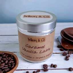 Caramel Vanilla Latte Scented Candle Autumn Coffee Candle 230G - thumbnail 3