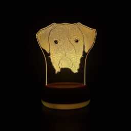 Personalised Boxer Night Light, Dog Gift, Gift For Lover, Lights, Led Bedroom Light - thumbnail 1