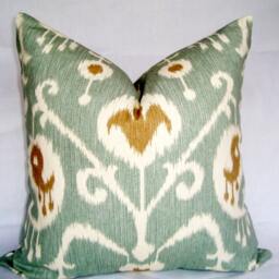 Ikat Pillow Cover, Magnolia Home Java Spa Aqua, 20 - thumbnail 2