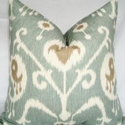 Ikat Pillow Cover, Magnolia Home Java Spa Aqua, 20 - thumbnail 3