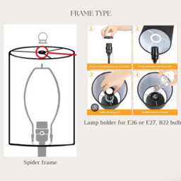 Handmade Beige Boucle Lampshade Cylinder Drum Shade, Custom Size - thumbnail 4
