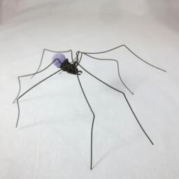 Lavender Long-Legged Purple Gumdrop Spider Repurposed Sculpture - thumbnail 3