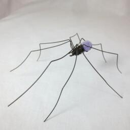 Lavender Long-Legged Purple Gumdrop Spider Repurposed Sculpture - thumbnail 2