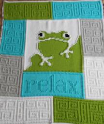 Relax Pattern For Crocheted Blanket - thumbnail 1
