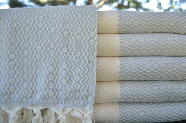 "Light Gray Towel, Pool Peshtemal, Spa Towel, Turkish Towel, Diamond Towel, Peshtemal, Bath Peshtemal 40""x70" - image 1