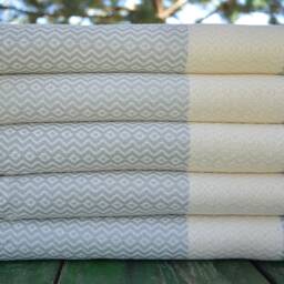 "Light Gray Towel, Pool Peshtemal, Spa Towel, Turkish Towel, Diamond Towel, Peshtemal, Bath Peshtemal 40""x70" - thumbnail 2