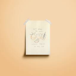 Just Want My Silly Little Spritz in The Sun Wall Print - Sunshine Poster Aperol Summer Art Cocktail Drink - thumbnail 2
