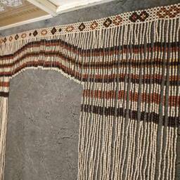 Handmade Wooden Beaded Door Curtain Bohemian Home Decor - thumbnail 2