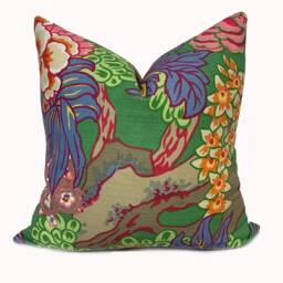 Thibaut Honshu Dynasty Collection Cushion Cover Pillow Double Sided Green - thumbnail 2