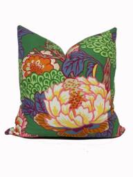 Thibaut Honshu Dynasty Collection Cushion Cover Pillow Double Sided Green - thumbnail 1