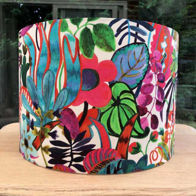 Lampshade Liberty Of London Jungle Trip Tresco Rainbow Garden Prospect Road Betsy Table Lamp Or Ceiling Drum Shade Limited Edition Print - image 1