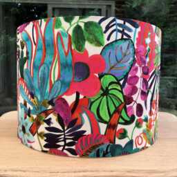Lampshade Liberty Of London Jungle Trip Tresco Rainbow Garden Prospect Road Betsy Table Lamp Or Ceiling Drum Shade Limited Edition Print - thumbnail 1