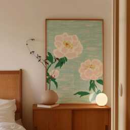 Pink Peony Poster, Floral Wall Art, Botanical Flower Print - thumbnail 2