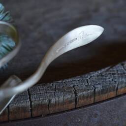 Lion Silverware Sculpture Vintage Silverplated Flatware Handmade - thumbnail 4