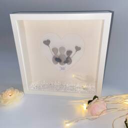 Balloon My Rock Family Personalised Pebble Art Frame Picture 50Th 60Th Birthday Gift Mum Nana Grandma Wife Stone - thumbnail 3