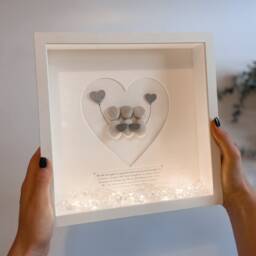Balloon My Rock Family Personalised Pebble Art Frame Picture 50Th 60Th Birthday Gift Mum Nana Grandma Wife Stone