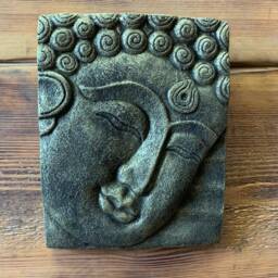 stone Garden Gold Buddha Oriental Wall Plaque Hanging Gift Ornament - thumbnail 4