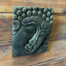 stone Garden Gold Buddha Oriental Wall Plaque Hanging Gift Ornament - thumbnail 2
