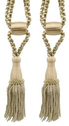 "D??copro Curtain & Drapery Tassel Tieback, Adjustable Cord Length, Length 5 1/2"", Spread 24" - thumbnail 1