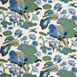 Lily Pad Pillow Cover Aqua Teal Heron Linen Accent Lee Jofa Nympheus Rmt Rts - thumbnail 2